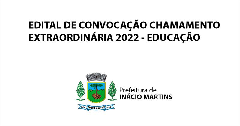 EDITAL DE CONVOCAÇÃO 2022
