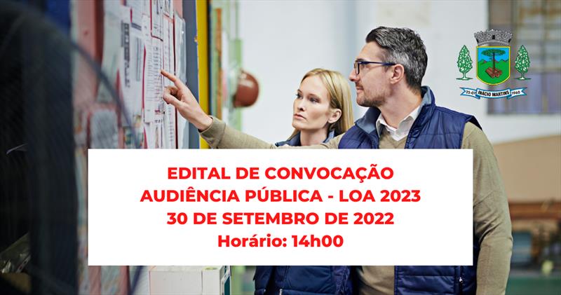 Convocação Audiência Pública - LOA 2023